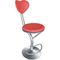 円形の釘付けの旋回装置の高い背部ステンレス鋼のバー スツールの調節可能なプラスチック スプーン棒椅子