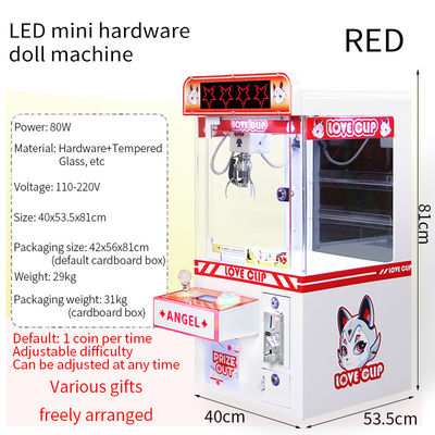 レッドコイン操作のLEDデスクトップハードウェア クローアークードマシン